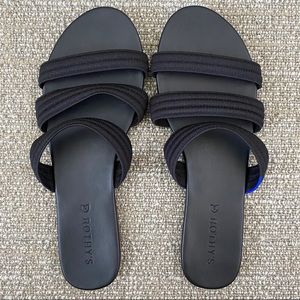 Rothy’s Black Triple Band Sandal